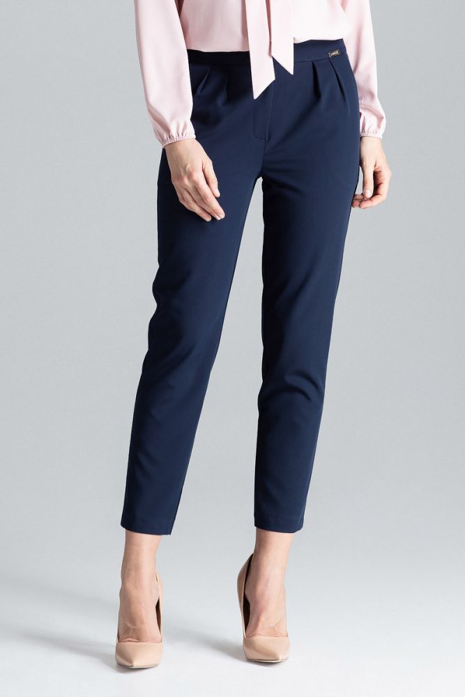 Lenitif Ženske elegantne hlače Tetra L028 tamno plava