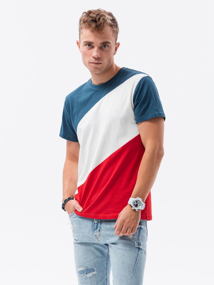 Ombre Clothing Muška majica kratkih rukava Beyer tamnocrvena