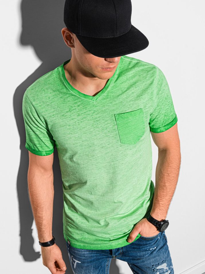 Ombre Clothing Muški osnovni majica Peterin zelena