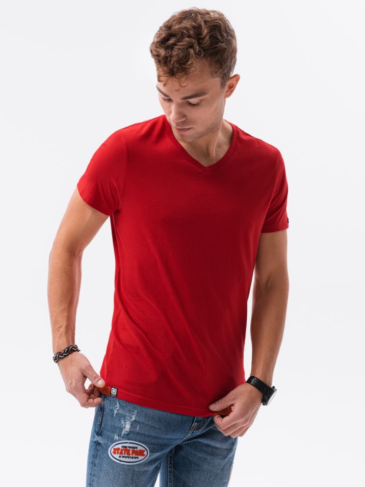 Ombre Clothing muška basic majica Oliver crvena