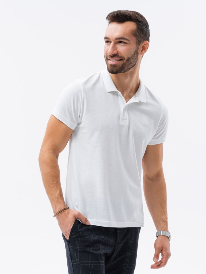 Ombre Clothing muška polo majica s kragnom Pakiranje 3 komada Aller bijela