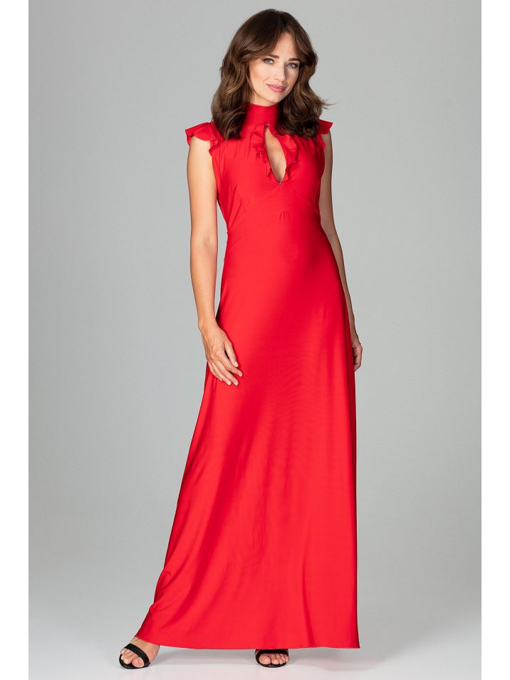 Lenitif Ženska večernja haljina Fuktigt K486 crvena