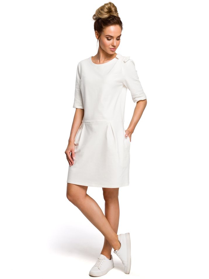 Made of Emotion Ženska mini haljina Axelin M422 bijela