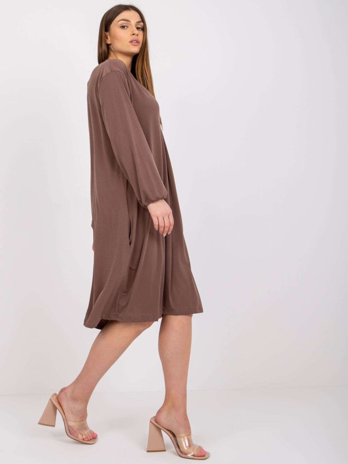 Ex moda Ženska midi haljina Cedarsand smeđa