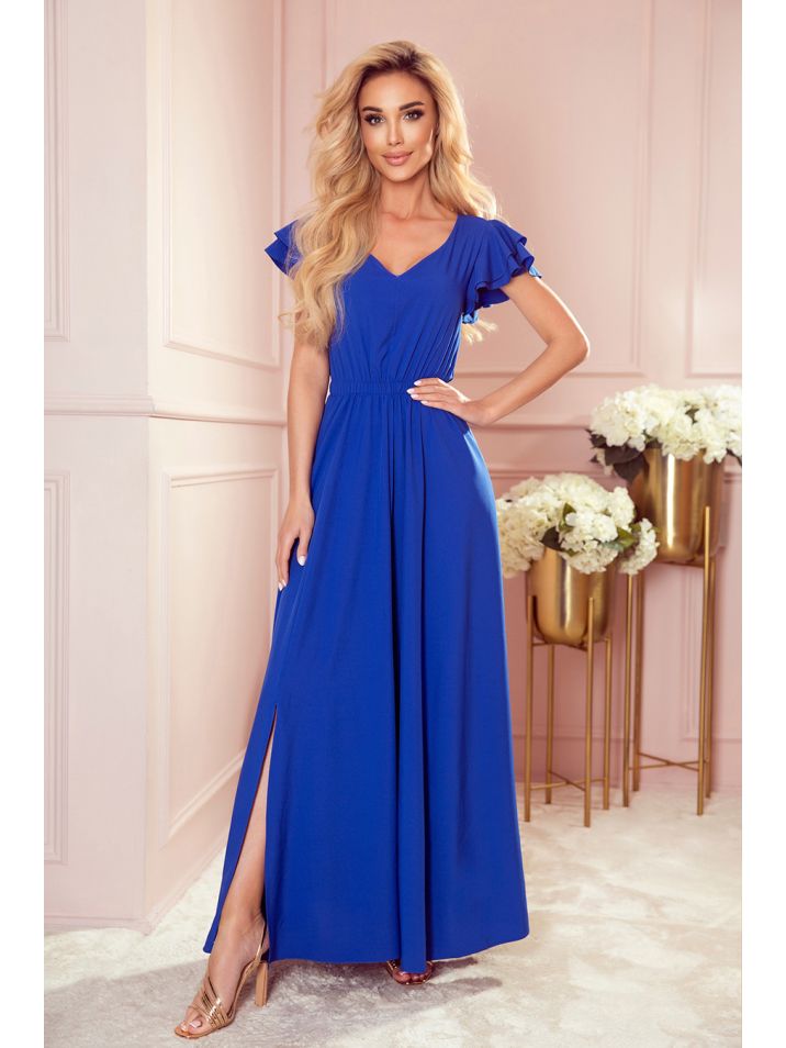 Numoco Ženska večernja haljina Lidia kraljevski plava