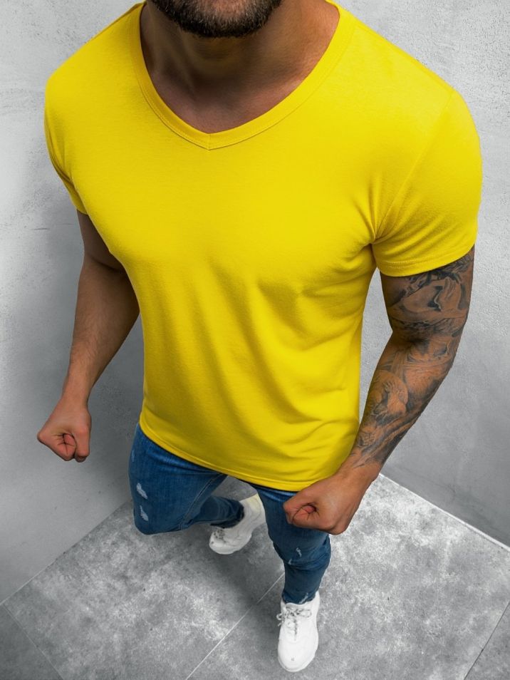 Ozonee Muška majica kratkih rukava Kalina žuta