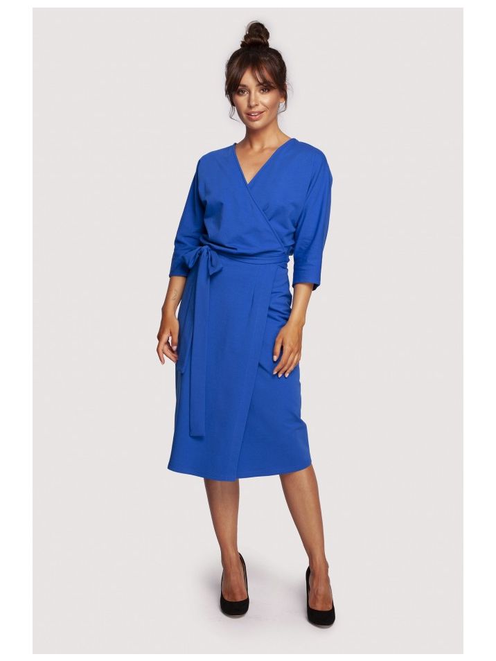 BeWear Ženska midi haljina Loni B241 kraljevski plava
