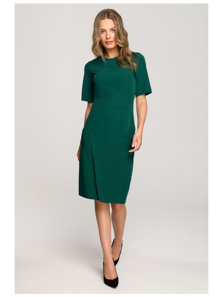 Stylove Ženska mini haljina Estridamor S317 zelena