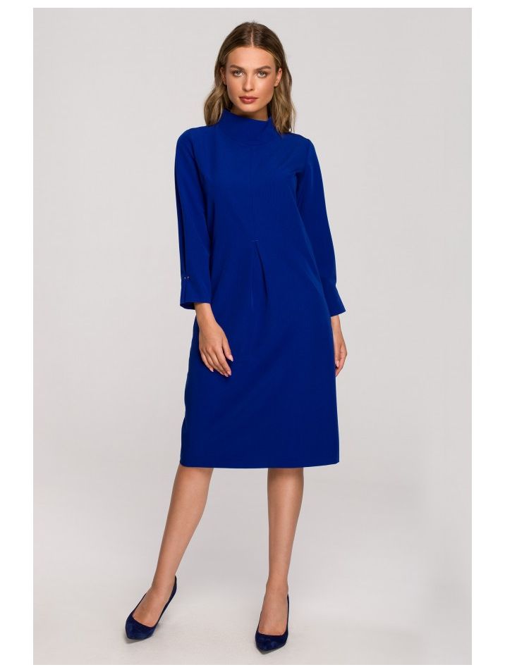 Stylove Ženska mini haljina Annangaine S318 različak plavi