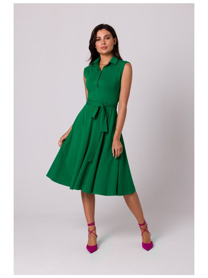 BeWear Ženska midi haljina Isodamors B261 zelena