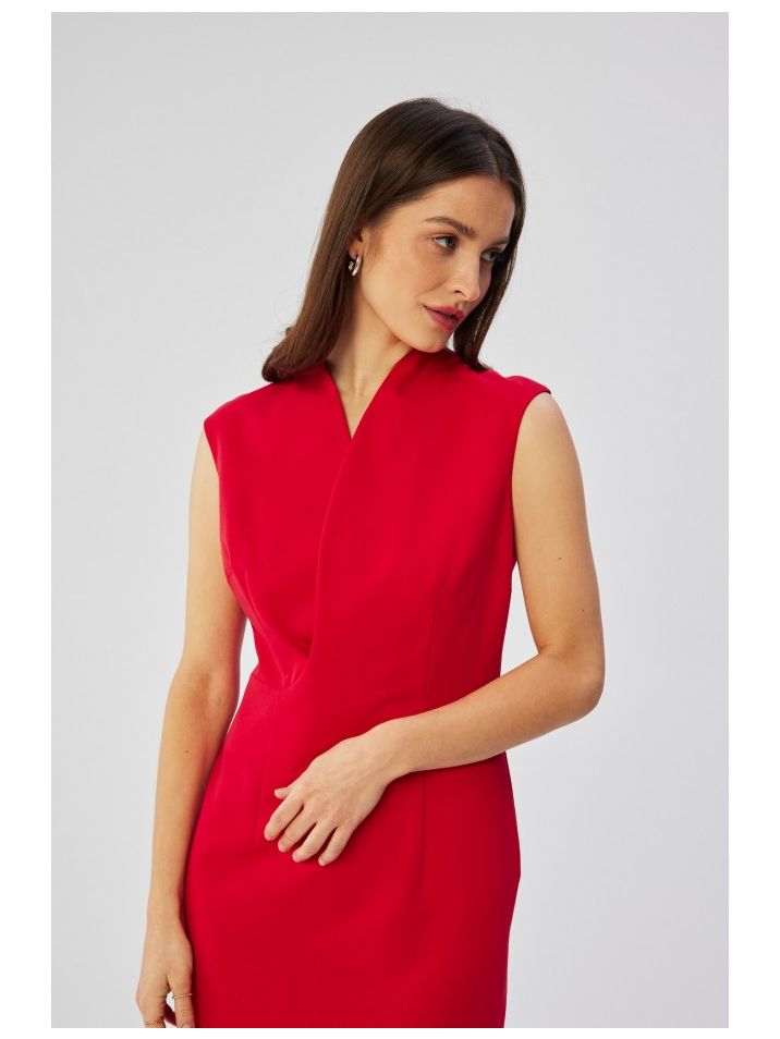 Stylove Ženska midi haljina Chec S360 crvena