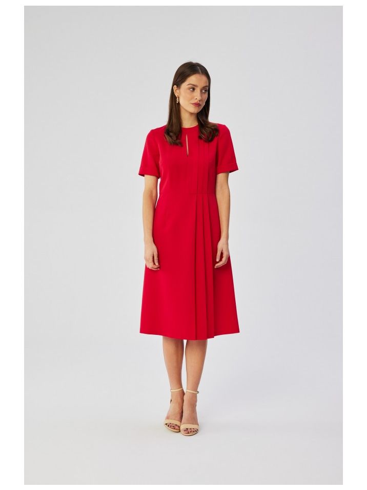 Stylove Ženska haljina A kroja Eborashi S361 crvena