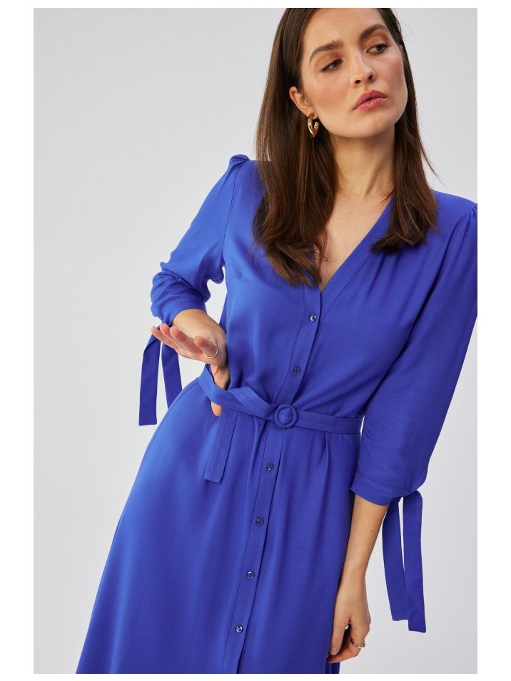 Stylove Ženska midi haljina Venoranda S365 plavo nebo