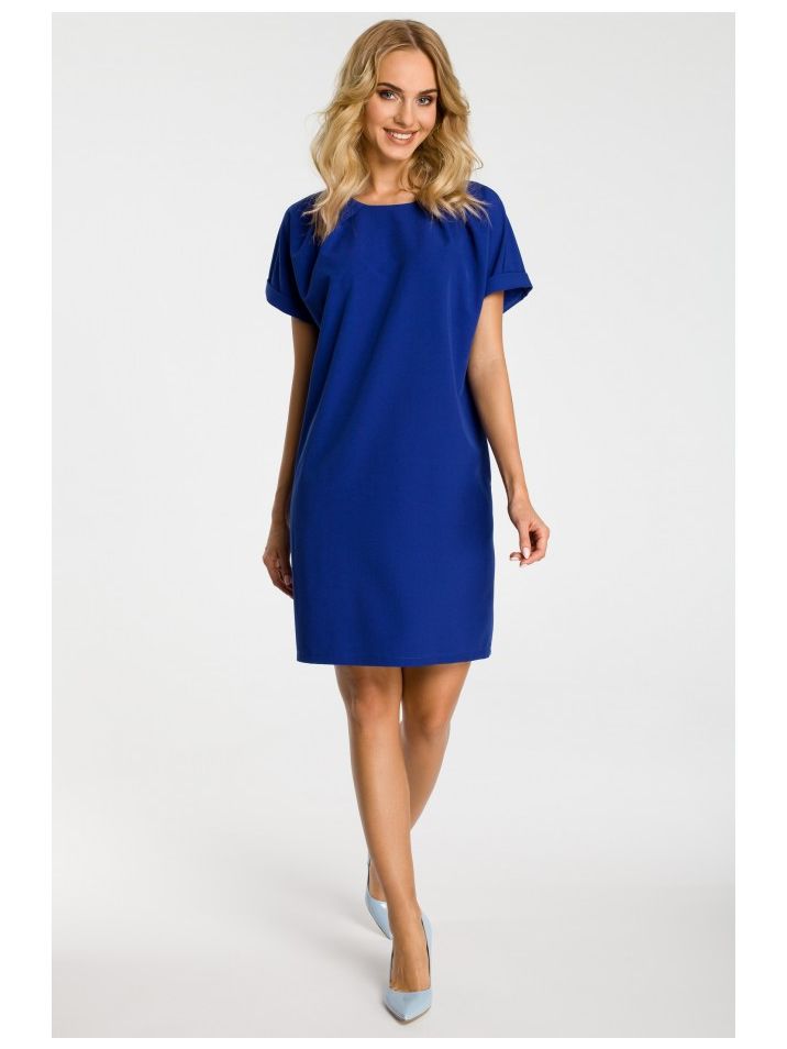 Made of Emotion Ženska mini haljina Gurmey M337 kraljevski plava